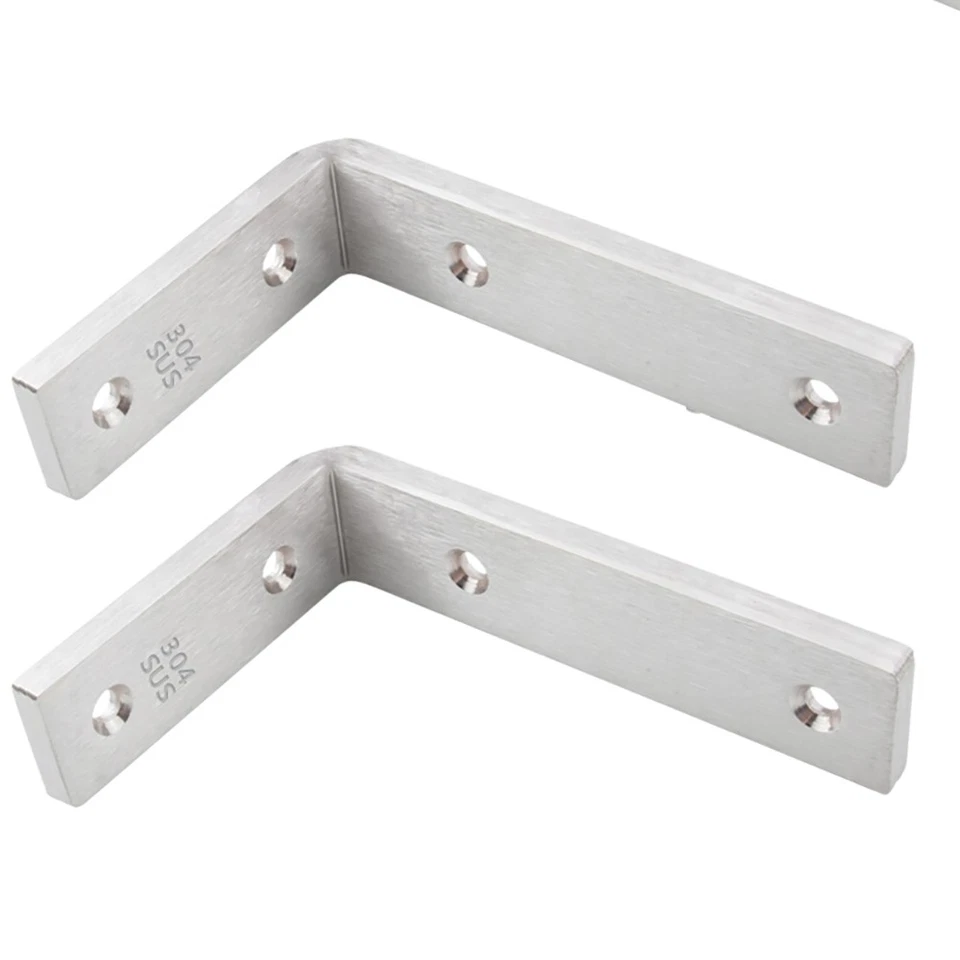 Rustic Shelf Brackets Scaffold Board Heavy Duty Stainless Steel No LipShelf - Image 2 of 4