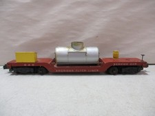 American Flyer Depressed Center Flatcar with Tank