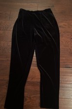 Vintage R&K Black Velvet Evening Pants Women’s Small Made in USA Dressy