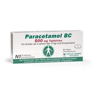 PARACETAMOL BC 500 mg Tabletten 10 St PZN 4088345