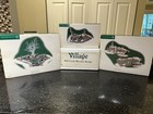Lot Of 4 Dept 56 Snow Village Mountain Woodland Creek Village Landscape Scene
