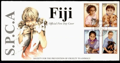 DR WHO 2001? COMBO PREVENCIÓN CRUELDAD ANIMAL FIJI FDC SPCA $2 R55831 - Imagen 1 de 2
