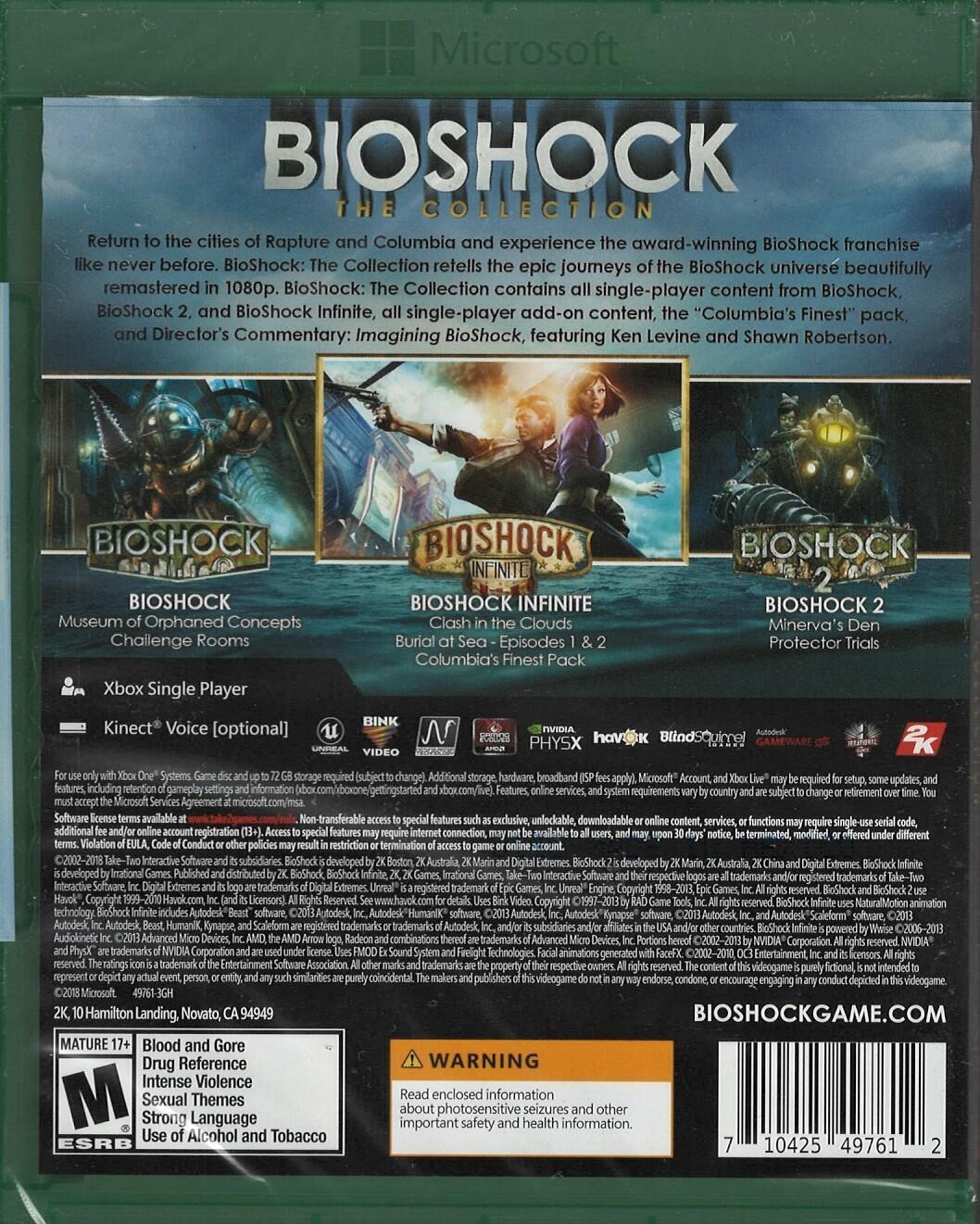 BioShock The Collection [ Bioshock + Bioshock 2 + Bioshock Infinite ] (PS4)  NEW