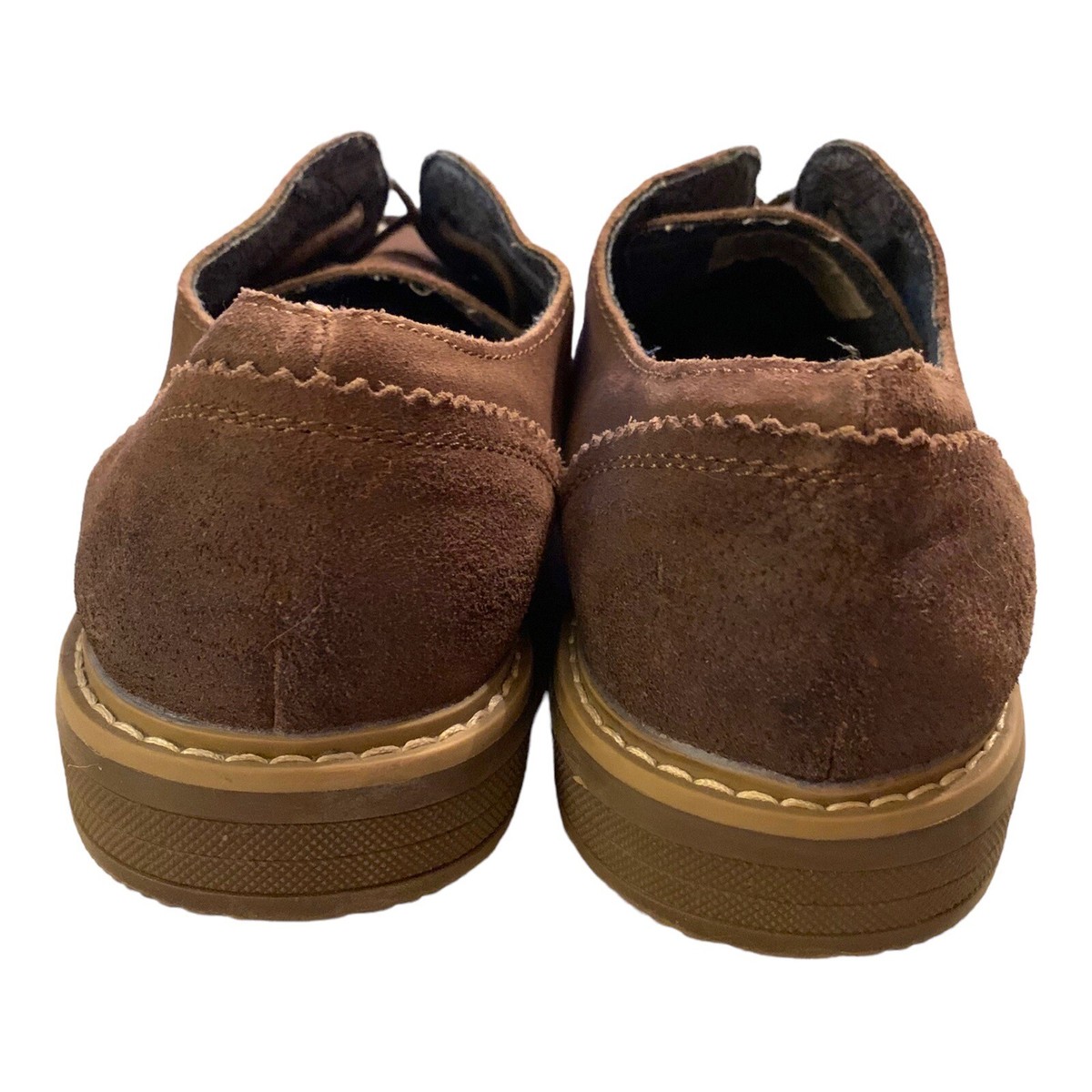 Penguin Munsingerwear Larry Brown Suede Leather Derby Shoes Mens Size 10 Casual Penguin Munsingerwear Original Brown Burnished Suede “Larry  main image 3