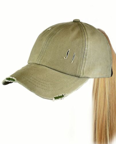 Gorra de béisbol C.C. Escalera ajustable cola de caballo en dificultades lavada cola de caballo - Imagen 29 de 54