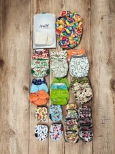 New Cloth Diapers W/Kanga Care Wet Bag And Spray Pal