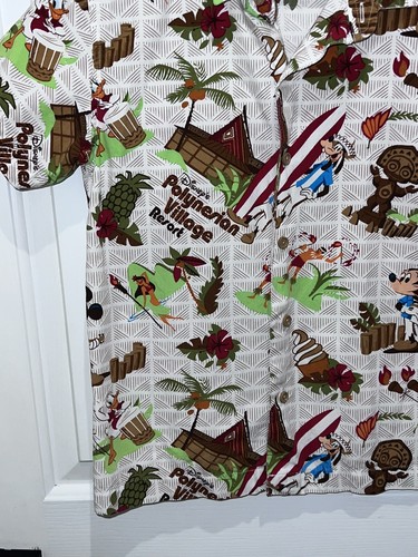 Disney Parks Polynesian Resort Button Up Shirt Kids Size Medium M See Photos - Picture 3 of 11