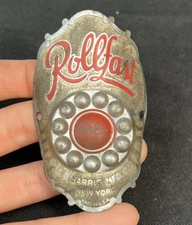 Vintage Rollfast Bicycle Head Badge D.P. Harris MGF CO. New York USA