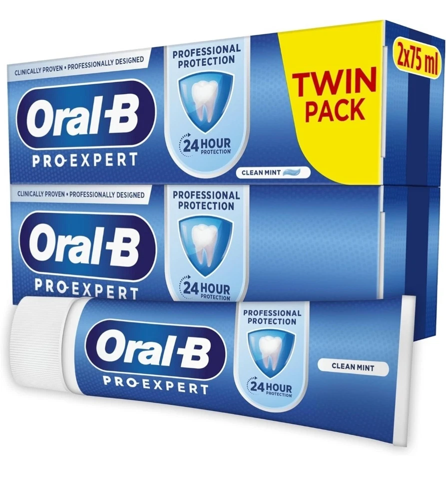 Oral-B Pro-Expert - Professional Protection Clean Crysta Toothpaste 75ml x 4