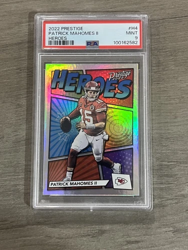 🔥🏈 2022 Panini Prestige Football #H4 PATRICK MAHOMES II {PSA MINT 9} 🔥