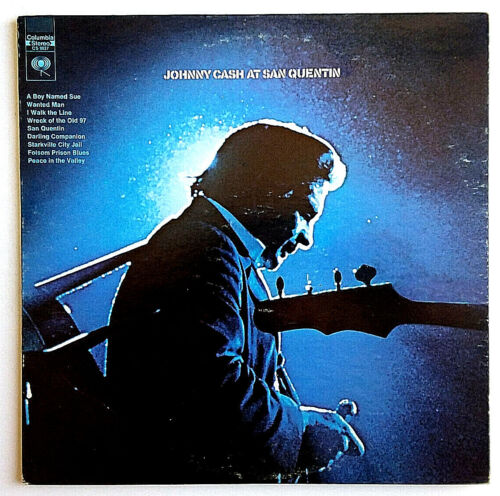 JOHNNY CASH - At San Quintín - LP de vinilo 1969 Columbia CS 9827 360 sonido 2 ojos - Imagen 1 de 8