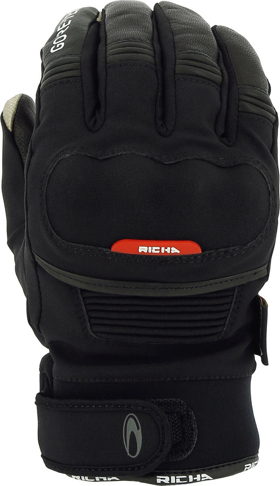 Richa City GTX Gore-Tex Waterproof Short Motorcycle Gloves - Black