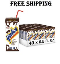 Yoo-hoo Cookies and Cream Drink, 6.5 fl oz boxes, 40 pack 4 Packs of 10        