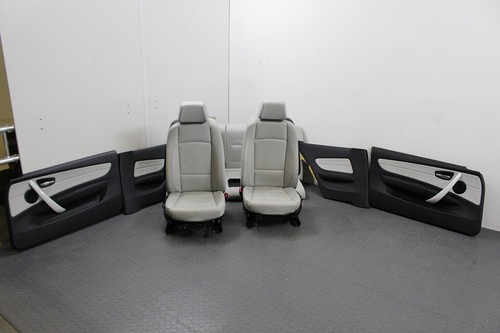 BMW 1er E82 Innenausstattung Lederausstattung Sitze Leder Manuell perlgrau