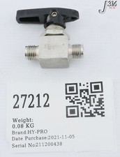 27212 HY-PRO HIGH PRESSURE BALL VALVE, 2500 PSI B1VH-4T