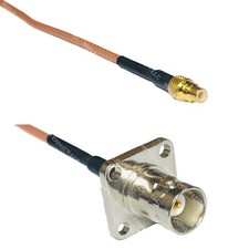 RG316 SMC MALE to BNC Flange Female RF Cable Rapid-SHIP LOT
