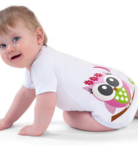 Body 0-36M Cotone Bio 4S Gufo Rosa JBimbi® 1 Pezzo
