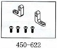 Heckservohalter Geeignet für ALLE 450er wie T-Rex & Co