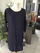 Robe COMPTOIR DES COTONNIERS taille 40 soie bleu marine impeccable