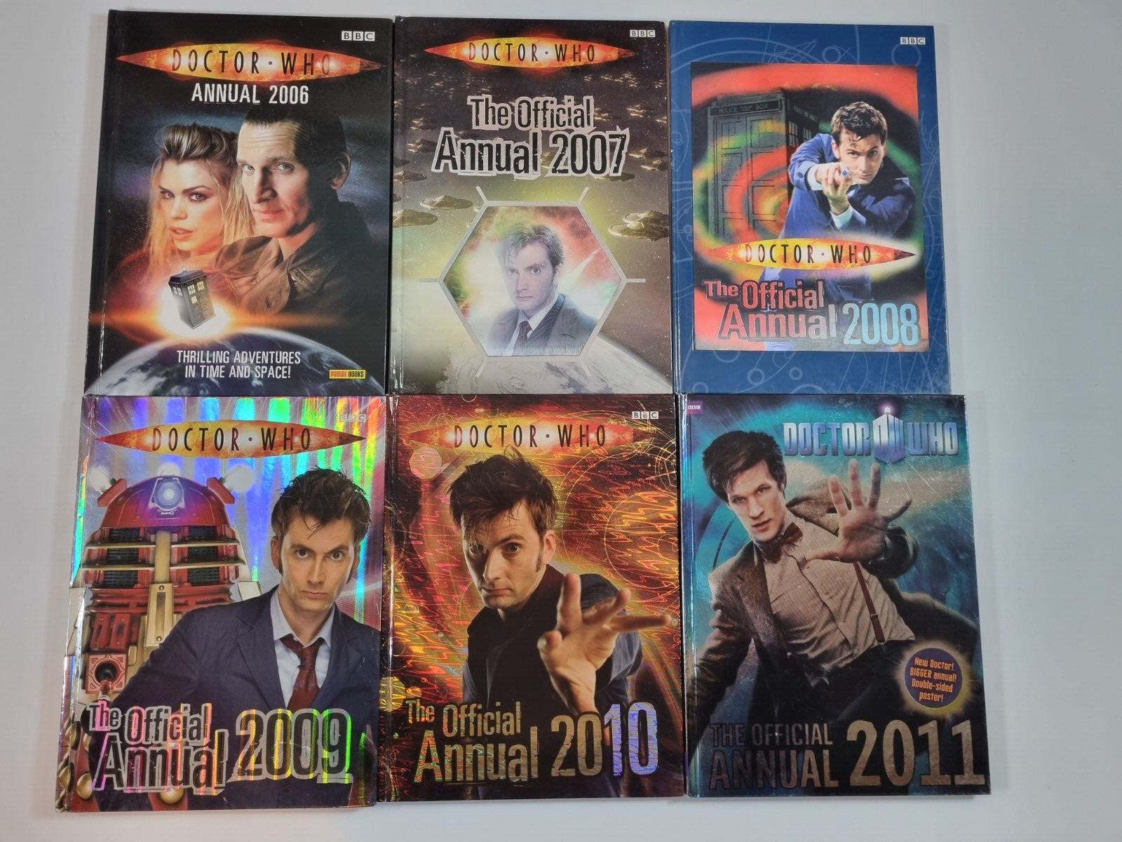 Doctor Who Annual 2006 2007 2008 2009 2010 2011 Hardback TV Series 6 Book Bundle