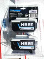 NEW AUTHENTIC FACTORY WARRANTY HART 2-Pack 20 Volts 4.0Ah Lithium-Ion Batteries 