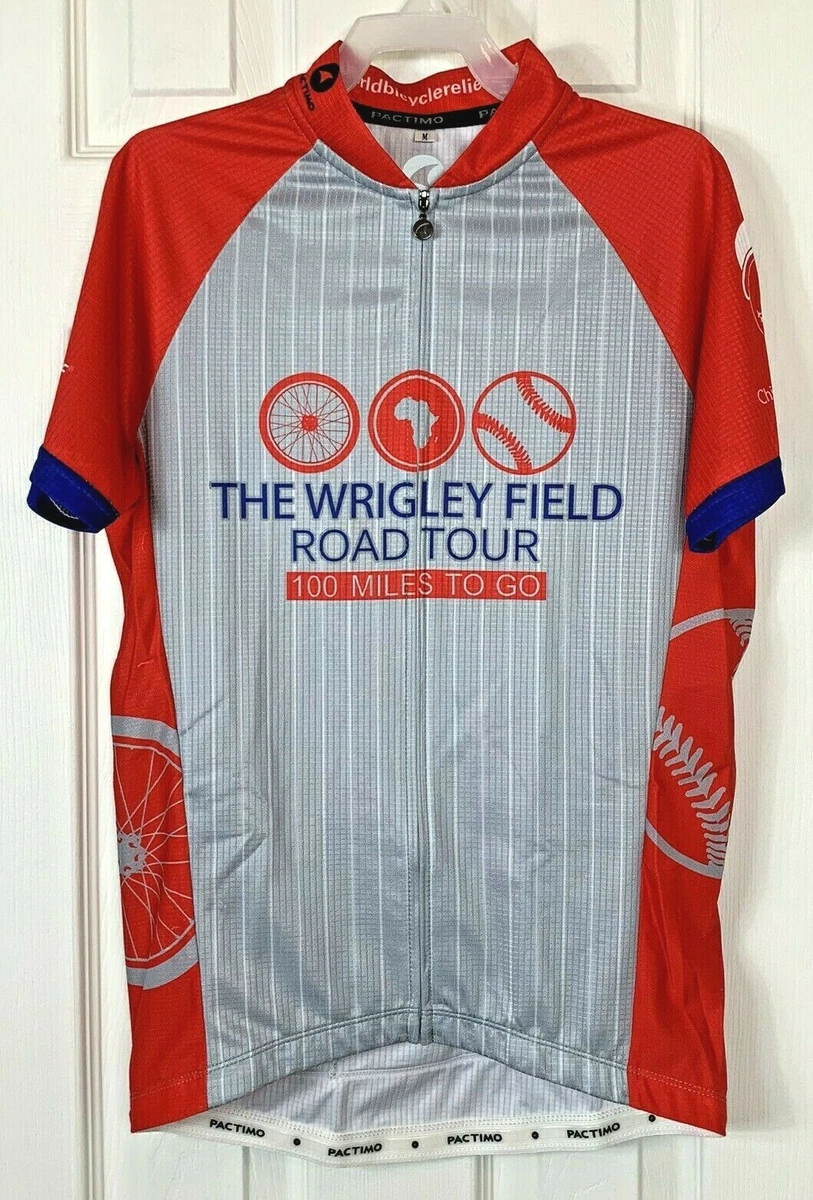 Pactimo Men’s Small Chicago Cubs Charities Cycling Bike Jersey Wrigley  Field EUC