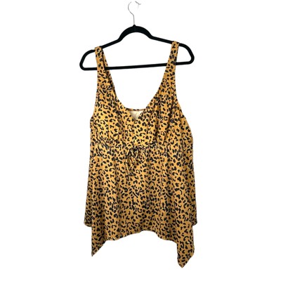 Avenue Sharkbite Tankini Animal Print Ocelot Size 26 NEW with Tags (No bottoms)