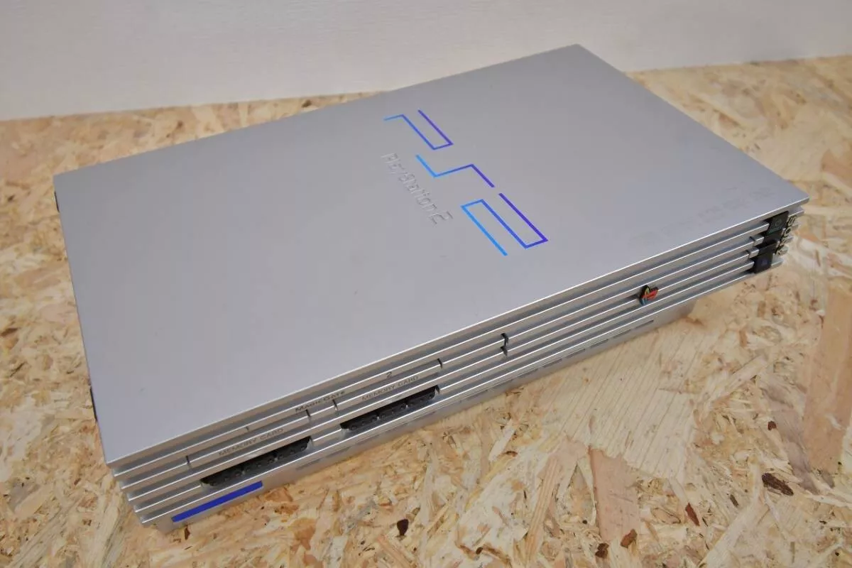 PlayStation 2 Satin Silver SCPH-50000 TSS Ps2 Sony Game Japan Console Only  Used