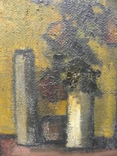 Mario TOGLIANI (Mantova 1912- Marmirolo 1978) Fiori secchi OLIO su tela cm 40x30