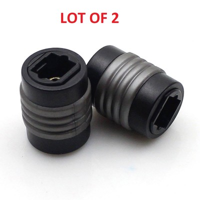 LOT X 2 Optical TOSLINK Digital Female to Female Audio Extension Adapter Coupler
