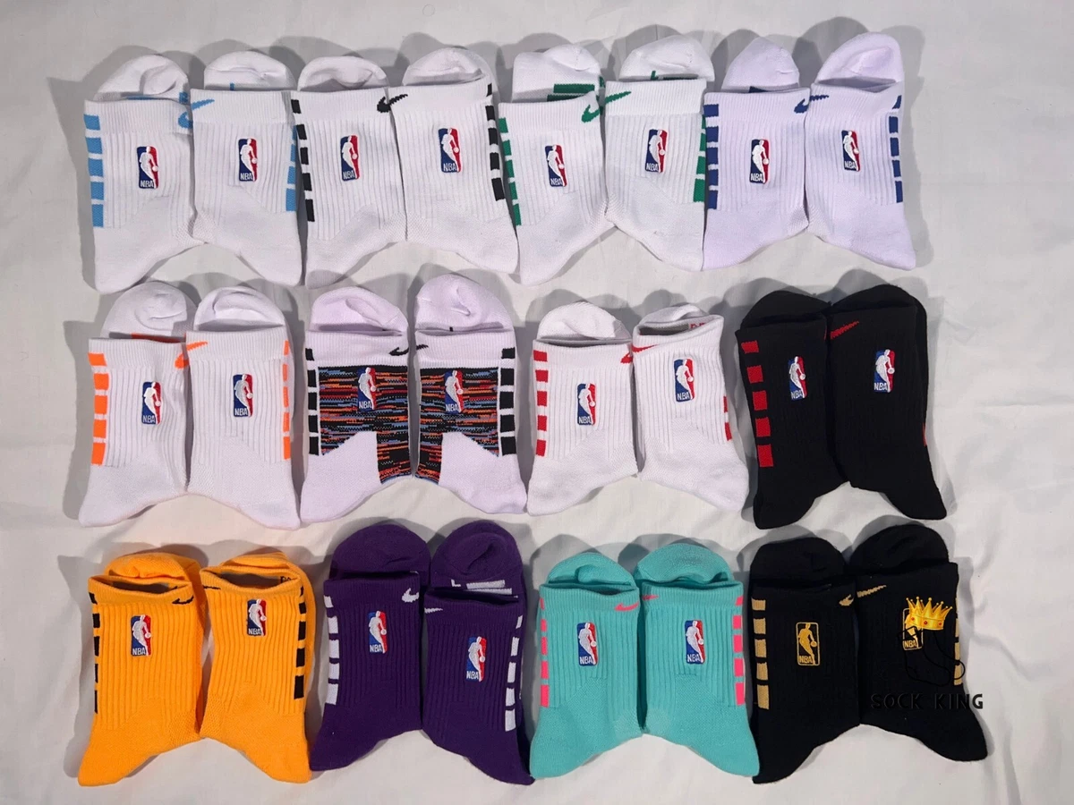 Nike NBA Elite Socks - Full and Mid - Brooklyn Nets Coogi Black and White