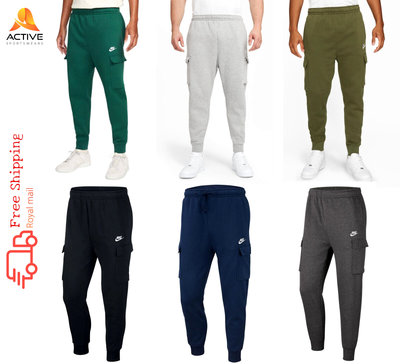 Nike NSW Men's Sportswear Club Fleece Joggers Cargo Pants Pocket Trouser  CD3129 | eBay UK