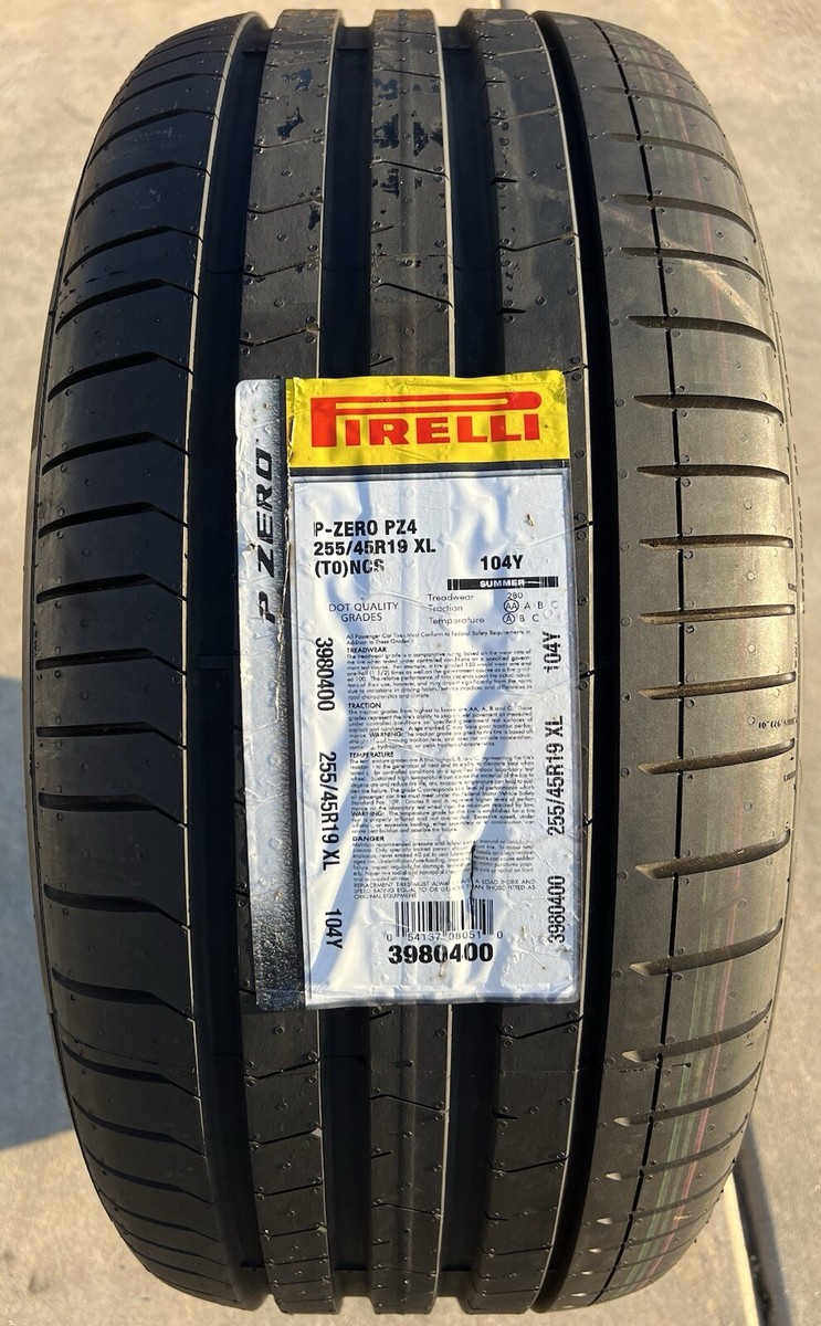 PIRELLI P ZERO 4本 Pirelli P Zero (PZ4-Luxury) 255/35R19 96Y Passenger Tire Fits