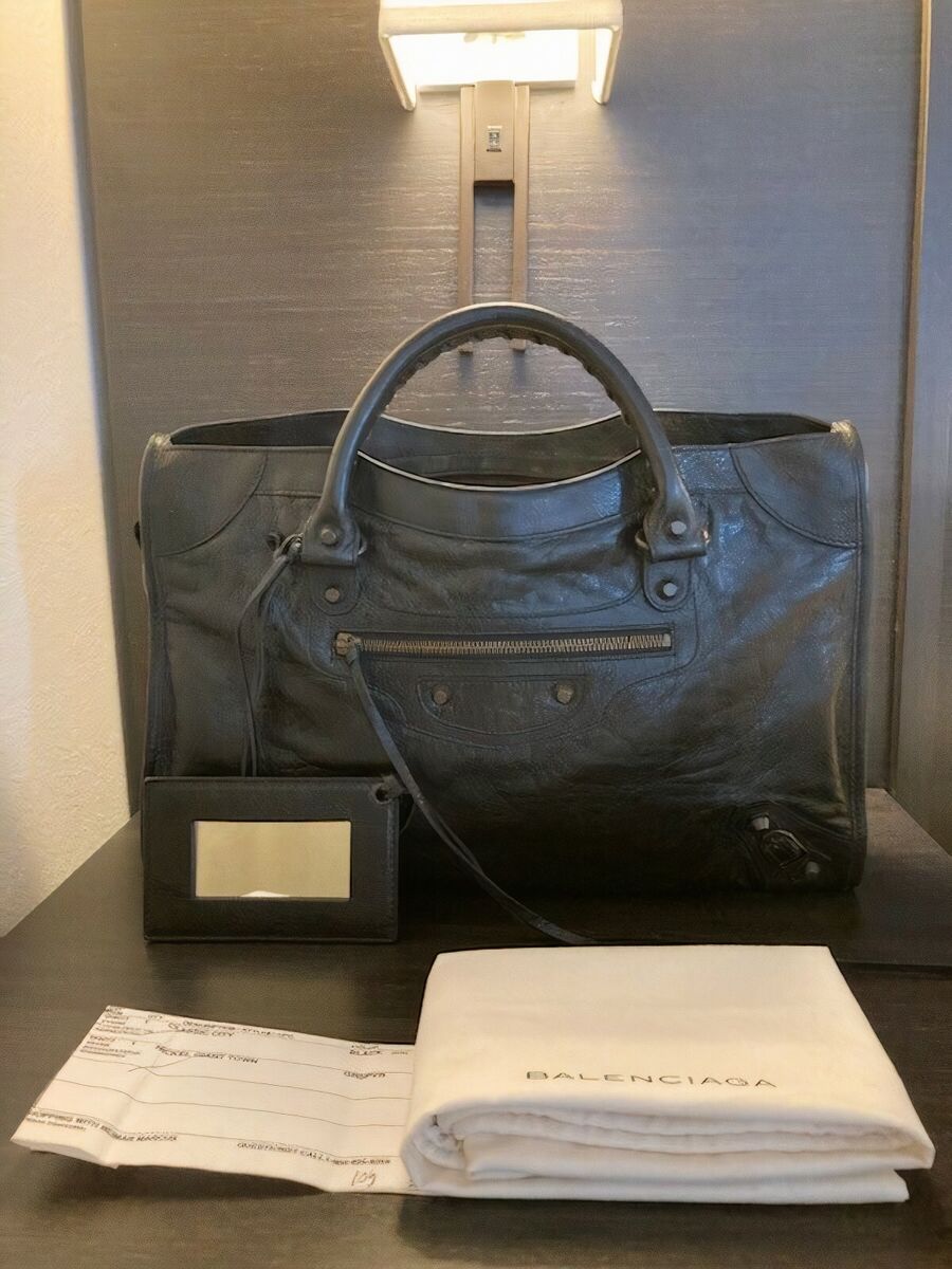 Balenciaga Classic City Bag Black with Receipt | eBay Balenciaga Classic City Bag Black with Receipt | eBay