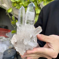1lb Natural Clear White Quartz Crystal Cluster Rough Healing Specimen