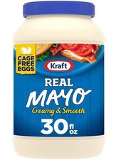 Kraft Real Mayo Creamy  Smooth Mayonnaise, for a Keto and Low Carb 30 fl oz Jar