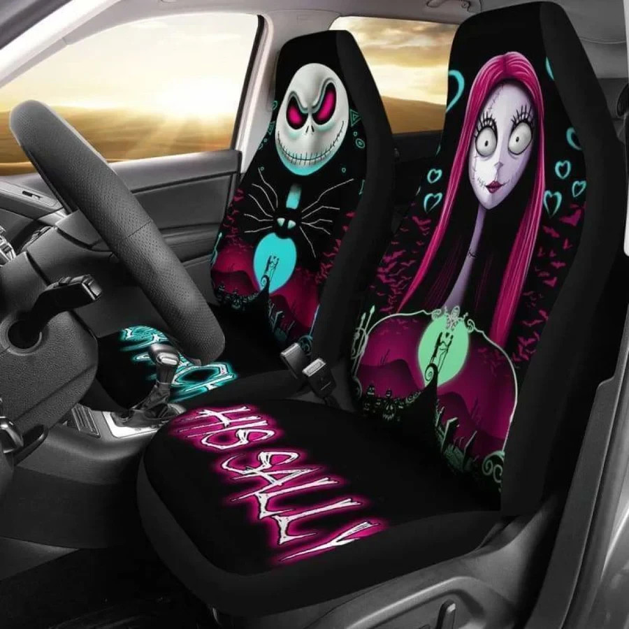 Jack Skellington And Sally Car Seat Covers Universal Fit 051012