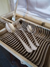 Ménagère 37 Pièces ART DECO Orfèvrerie Christofle Mod. Boréal Métal Argenté