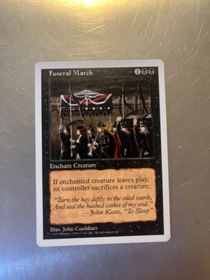 Funeral March 5th Edition Magic Cards, LP, COMBINED SHIPPING