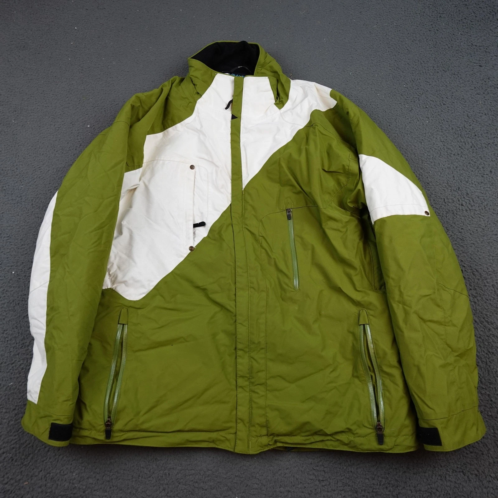 Obermeyer Traction Jacket Mens Small Green White Insulated Ski Snow Winter
Opens in a new window or 