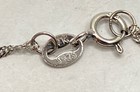 Sterling Silver 925 Faux Pearl Necklace & Ridged Wide Band Ring Jewelry Set — photo 6