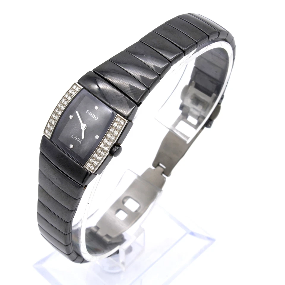 Rado Diastar Jubile Sintra Black Diamond Ceramic Quartz Womens Watch #WB3430-2 - image 2 of 4