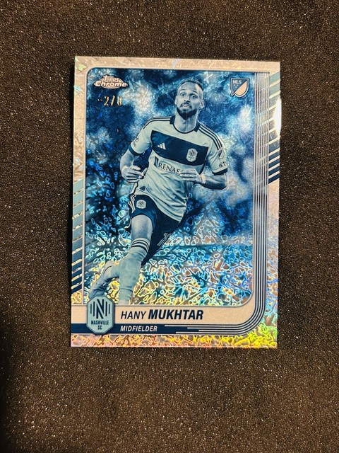 2025 Topps Chrome MLS HANY MUKHTAR Frozenfractor  -2/0 Nashville SC /5