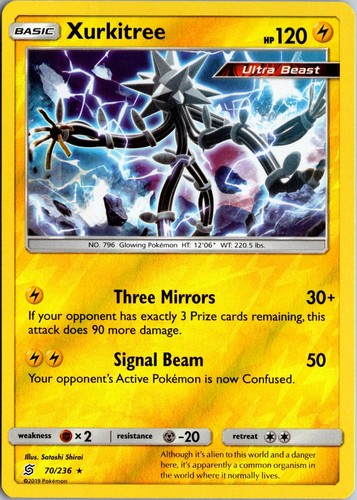 Xurkitree 70/236 Rare Unified Minds Pokemon Near Mint
