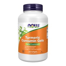 NOW Supplements, Tumeric Curcumin Curcuma 120 Count Pack of 1 , Amber Fill