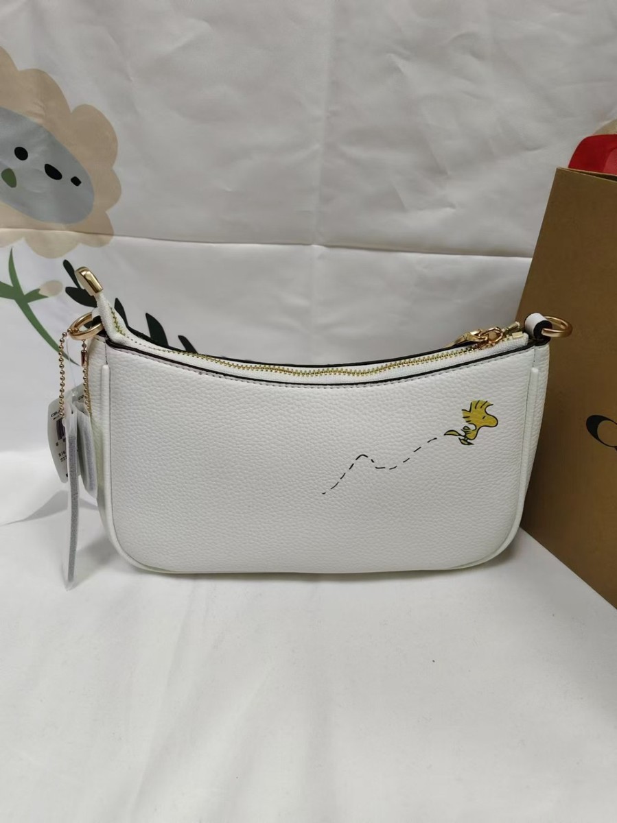 COACH x PEANUTS CBJ76 Teri Shoulder Bag Snoopy Chalk Multi Outlet