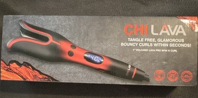 CHI LAVA Pro Spin N Curl 1in Rotating Curling Iron Volcanic Lava 410°F GF8246
