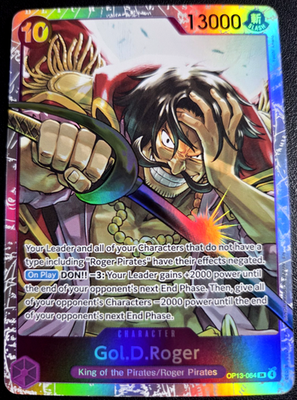 Gol.D.Roger OP13-064 SR ONE PIECE Tcg Card Game NM PURPLE | eBay