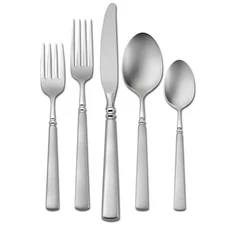 Oneida Stainless Flatware SATIN EASTON 5 Piece Place Setting Knife Forks Spoons
