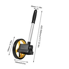 Portable Measuring Wheel 0~9999.9m Distance Measuring Roller Small Wheel